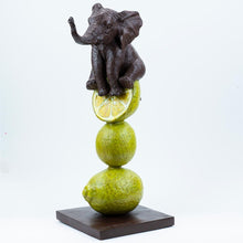 Load image into Gallery viewer, Gillie and Marc, Elephants Love Lemons, Bronze Sculpture #15/25