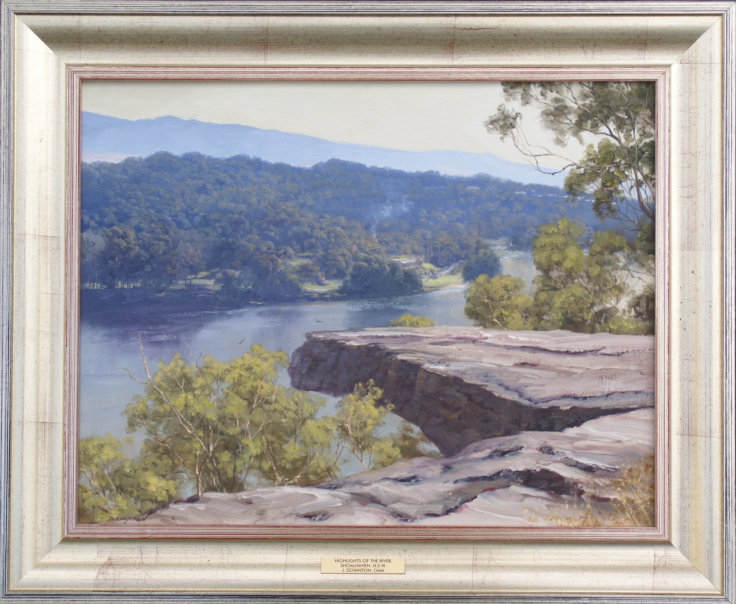 John Downton Highlights of the River, Shoalhaven NSW, Oil Painting