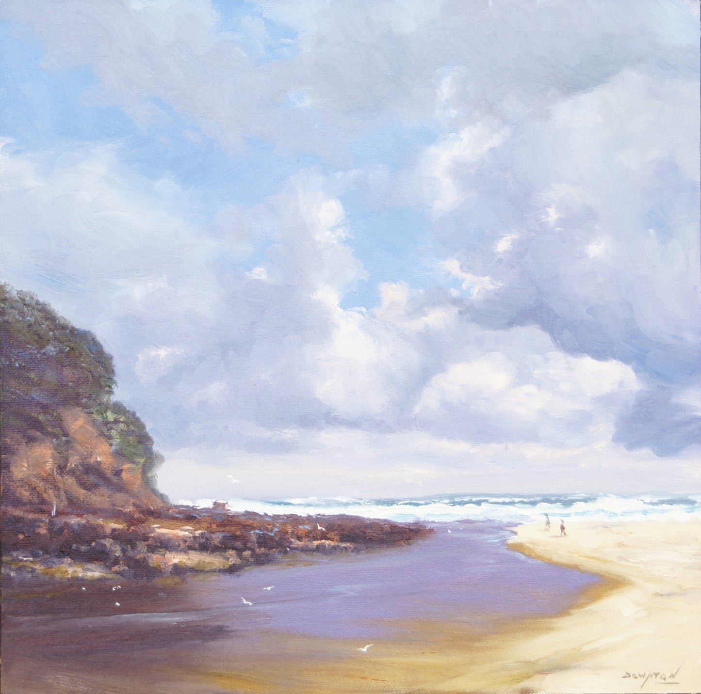 John Downton, Passing Weather, North Werri Beach NSW, Oil Painting