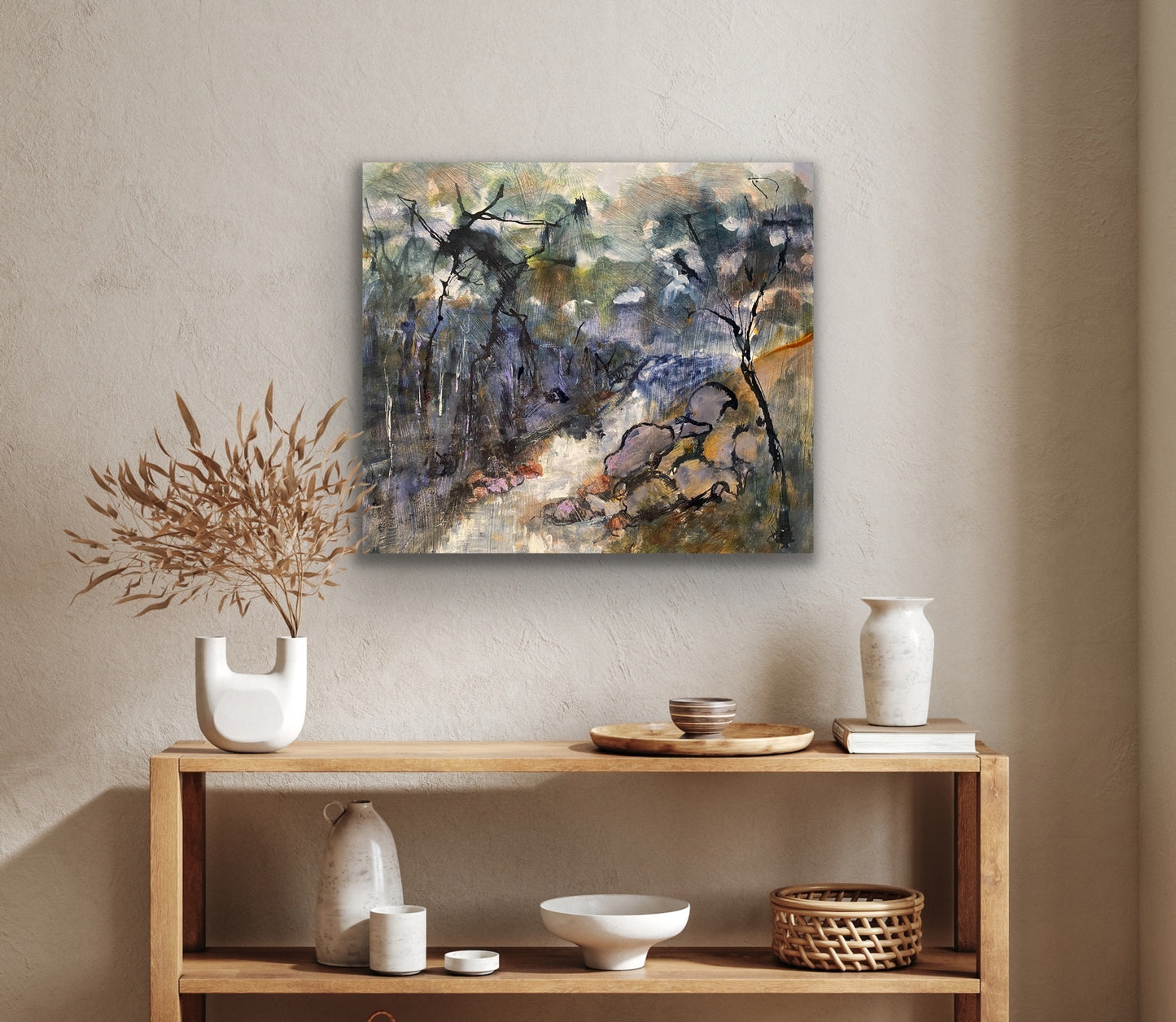 Netta Thompson, A Favourite Walk, Mixed Media on Canvas