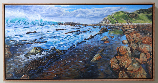 Daniel Beresford, Beneath the Cresting Wave, Oil on Canvas