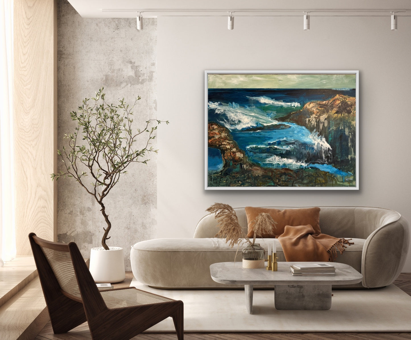 Netta Thompson, Feel the Air, Mixed Media on Canvas