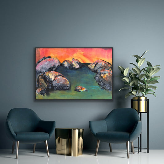 Netta Thompson, Glow, Mixed Media on Canvas