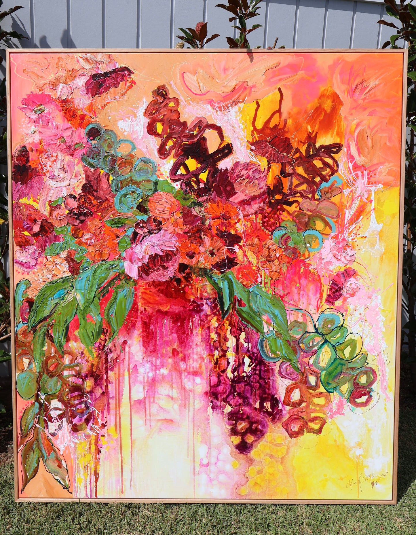 Kerry Bruce, Nourish the Heart, Acrylic on Canvas