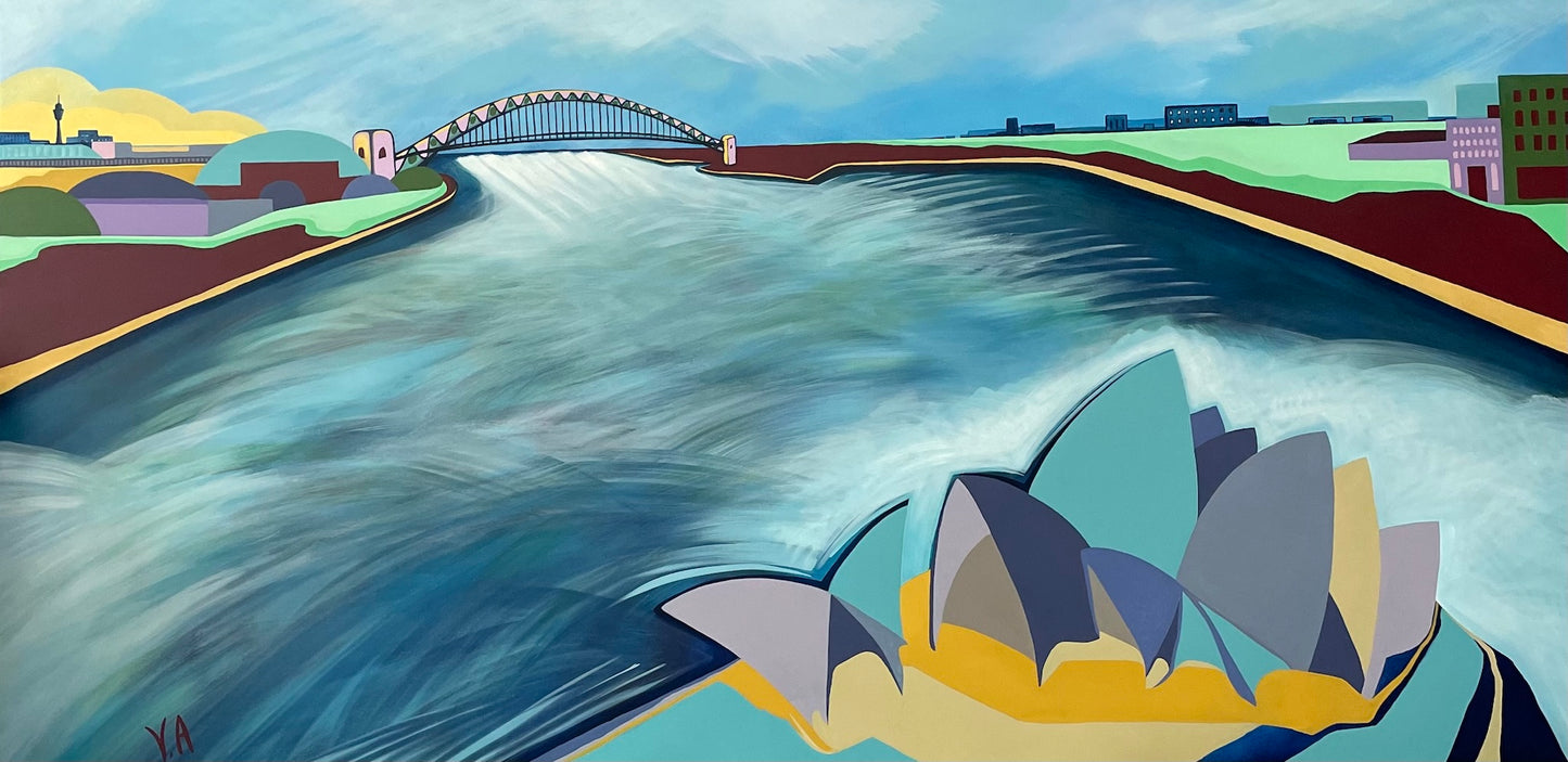 Vanessa Anderson, Sydney Cove, Acrylic and Oil on Canvas