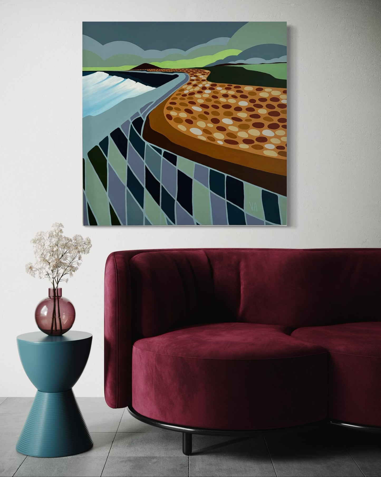 Vanessa Anderson, Living on the Mile, Acrylic & Oil on Canvas