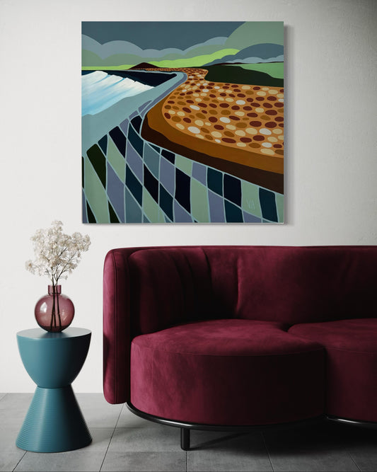 Vanessa Anderson, Living on the Mile, Acrylic & Oil on Canvas