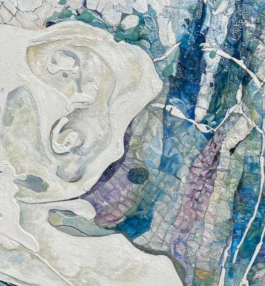 Alisa Beak, Stained Glass I, Oil Painting on Linen