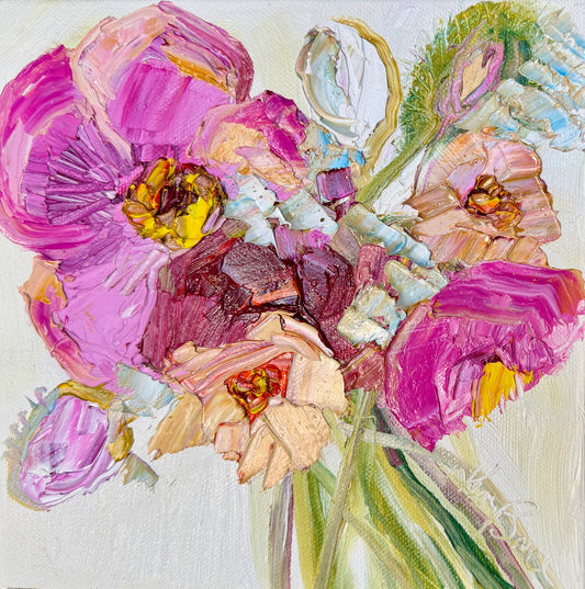 Kerry Bruce, Posy, Oil on Canvas