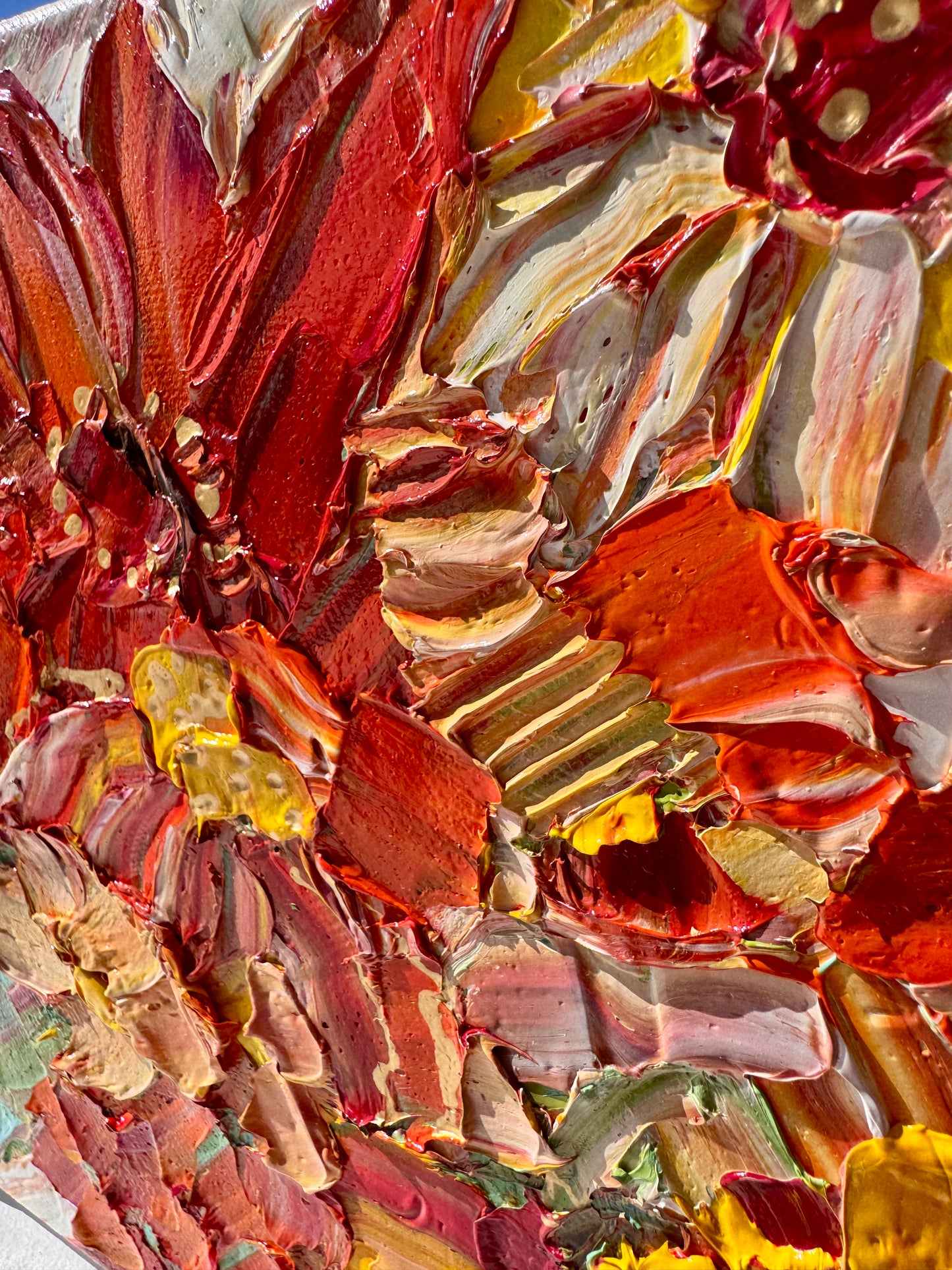 Kerry Bruce, Sunflowers l, Oil on Canvas