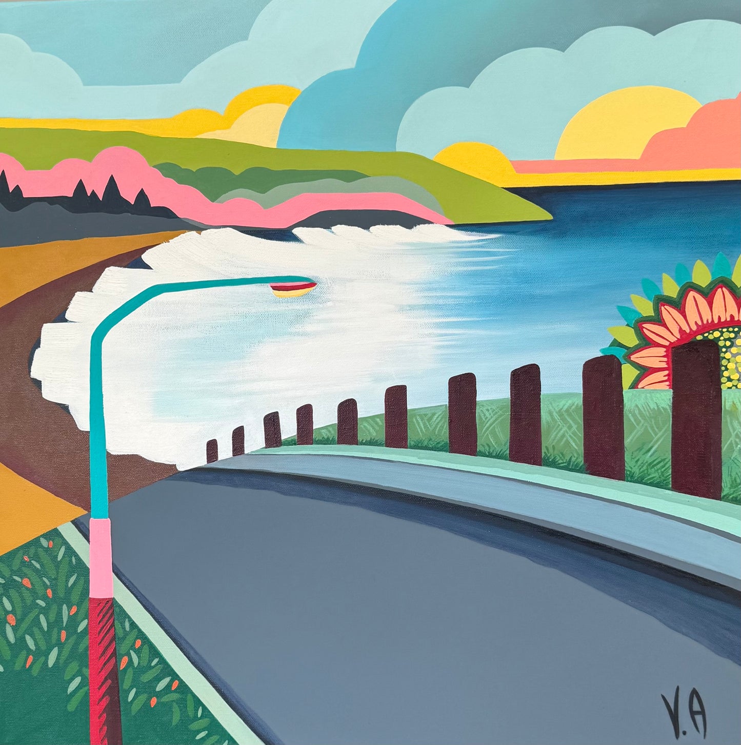 Vanessa Anderson, Beautiful Werri, Acrylic & Oil on Canvas