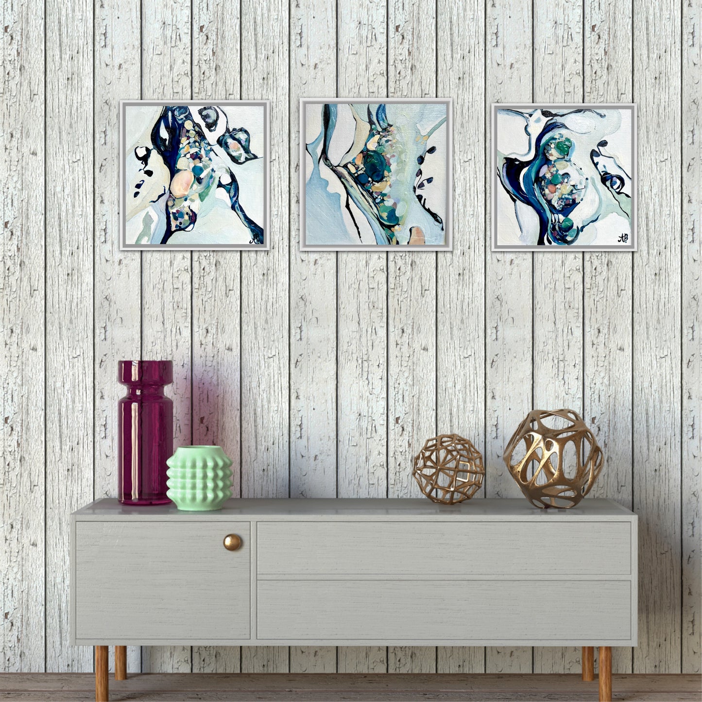 Alisa Beak, Tidal Dance No 5, Oil Painting on Linen