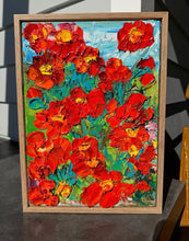 Load image into Gallery viewer, Kerry Bruce, Anzac Day Poppies 2024, Oil on Canvas Board
