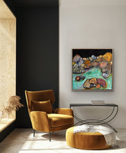 Load image into Gallery viewer, Netta Thompson, Rocky Pool 1  Mixed Media on Canvas