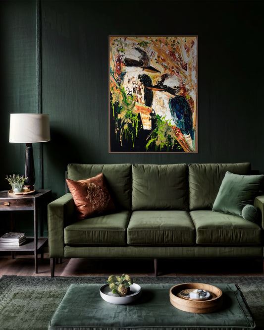 Kerry Bruce, Guardians of the Gum Tree, Acrylic on Canvas