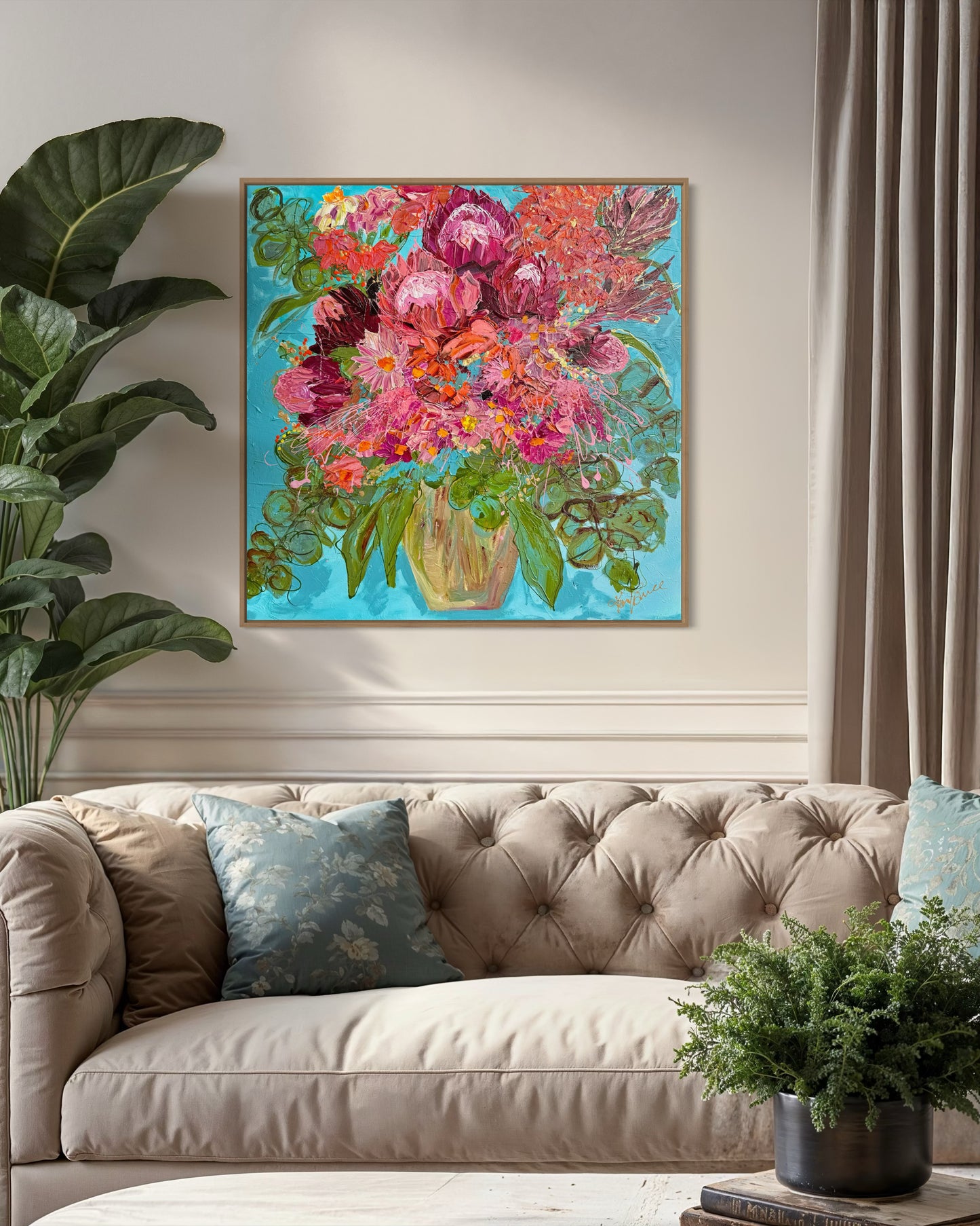 Kerry Bruce, Natives in Bloom, Acrylic on Canvas