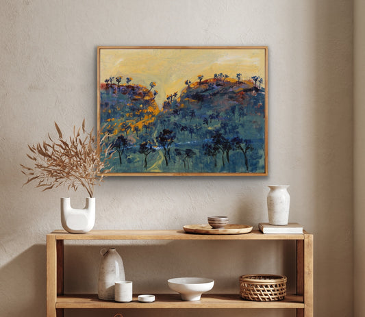 Netta Thompson, Through the Valley, Mixed Media on Canvas