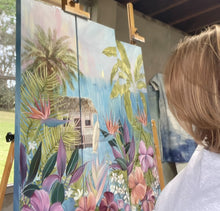 Load image into Gallery viewer, Carmel McCarney, Tropical Escape, Acrylic on canvas