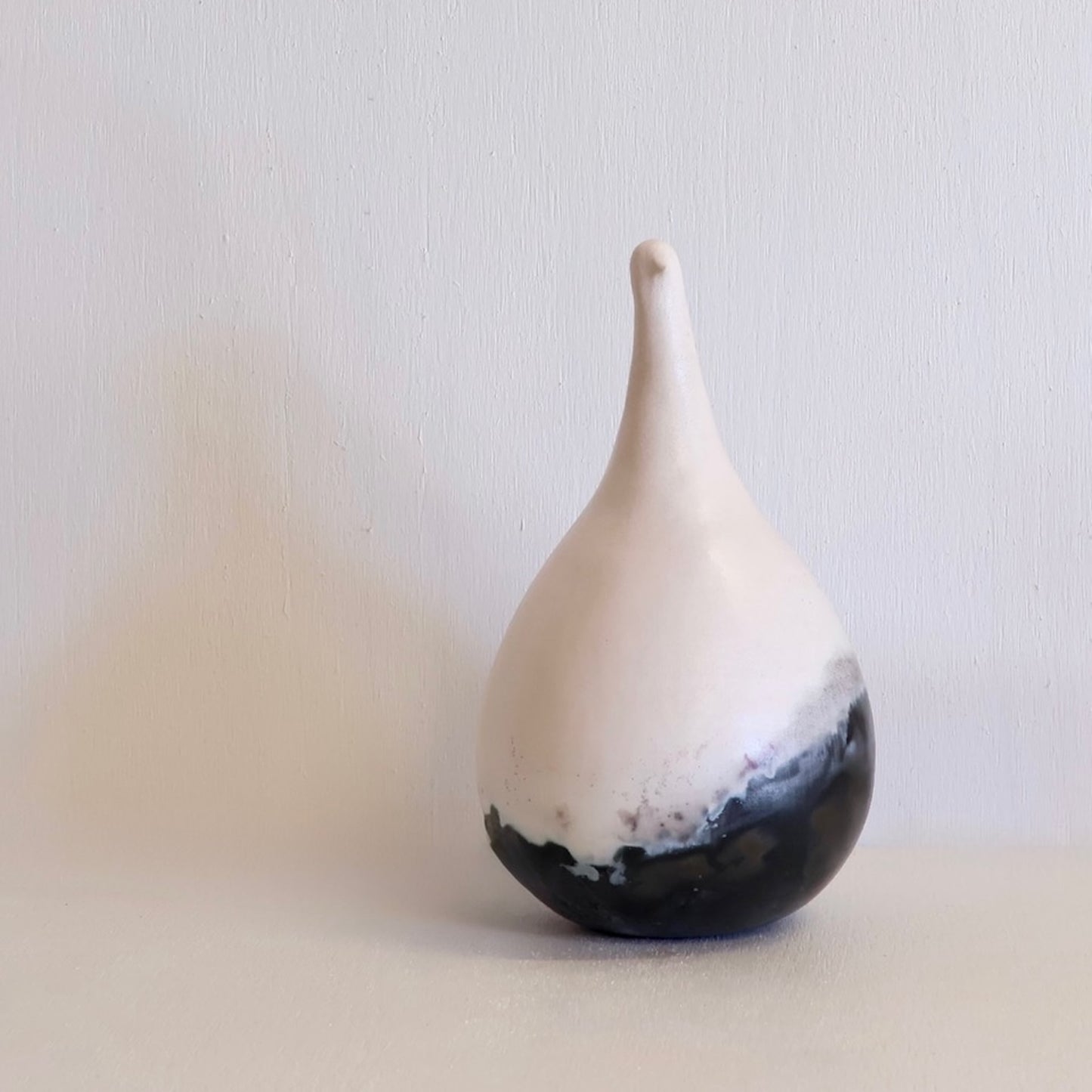 Shellie Christian, Keeper of the Nest Mumma Bird - Hand sculpted White Raku Clay