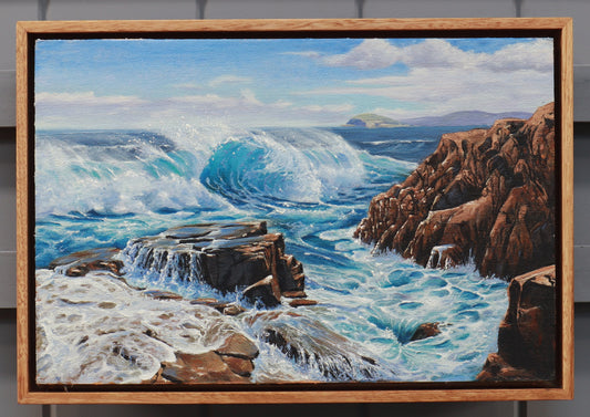 Daniel Beresford, Where the Ocean Breaks, Oil on Canvas Panel