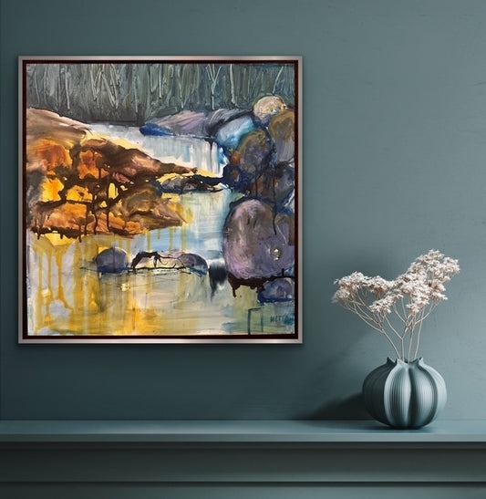 Netta Thompson, Forget All Else, Mixed Media on Canvas