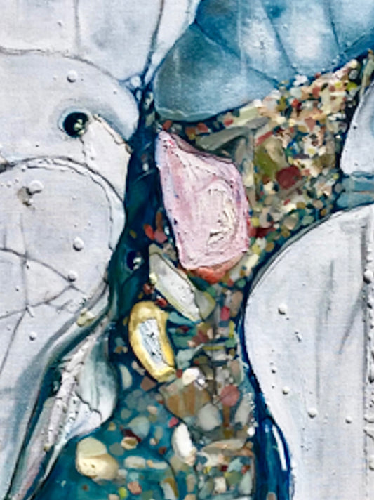 Alisa Beak, Self Aware, Oil & Mixed Medium on Linen