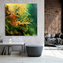 Load image into Gallery viewer, Jennifer Luck, Leafy Dragon Drift, Oil on Canvas