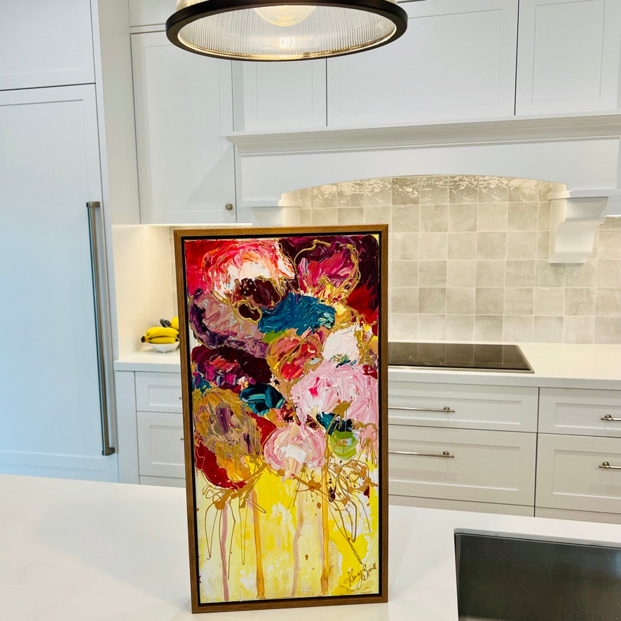 Kerry Bruce, Gold Glow, Acrylic on canvas