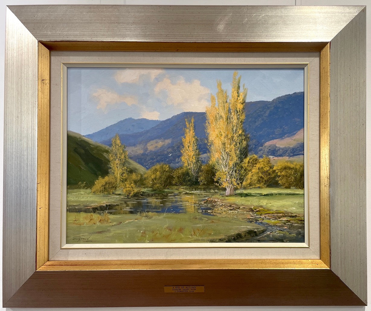 John Downton, A Kiss of Autumn. Gilmore Valley, NSW. Oil on Canvas