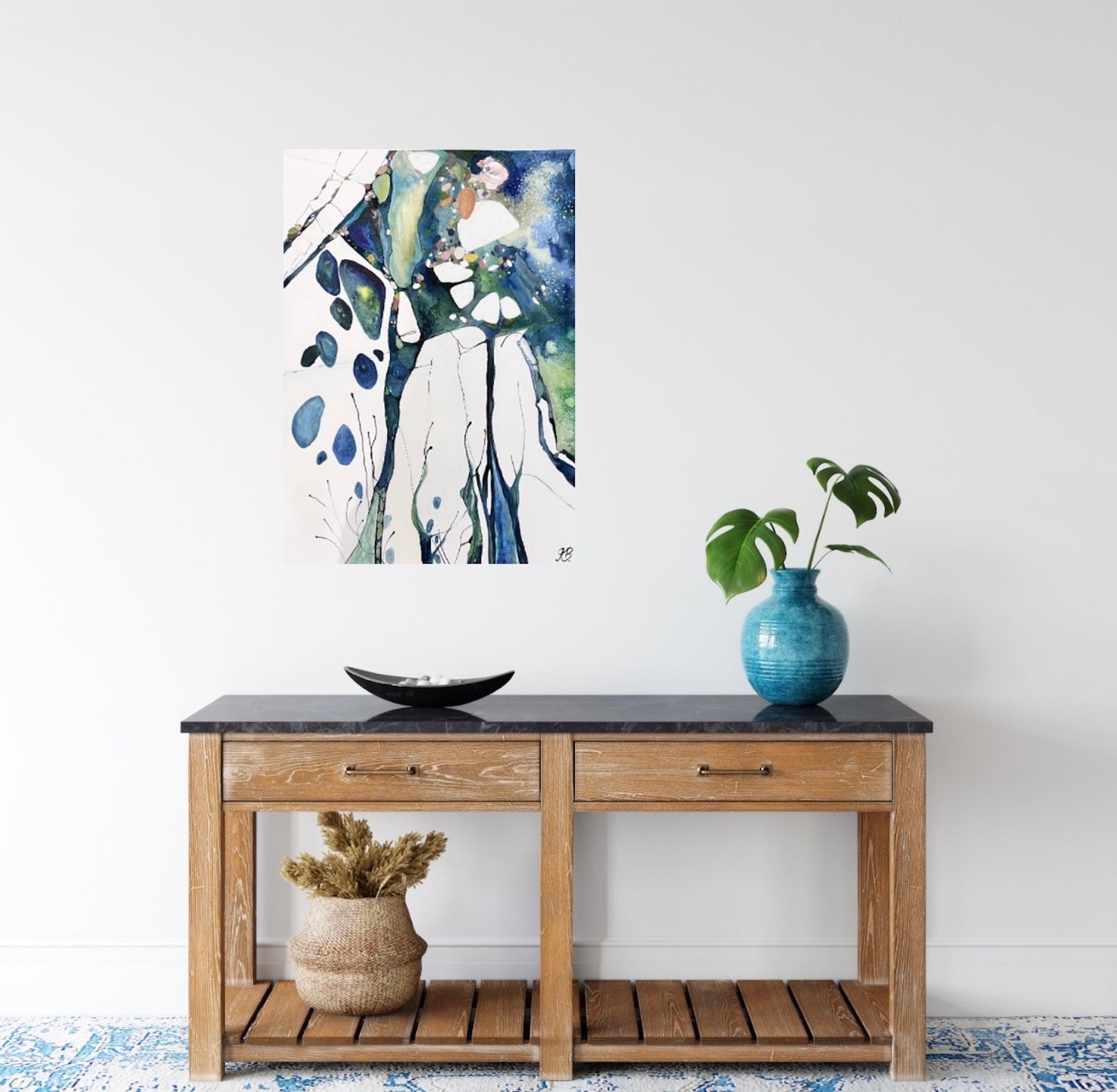 Alisa Beak, Morning Tears, Oil & Mixed Medium on Archival Paper