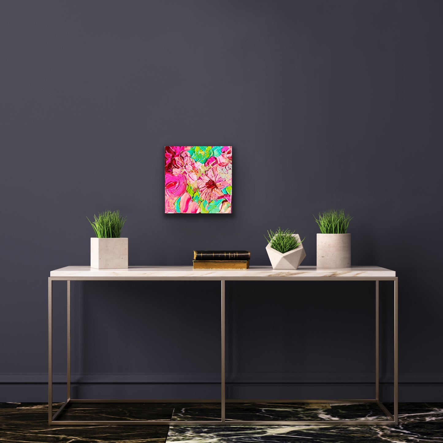 Kerry Bruce, Pink Pop, Acrylic on Canvas