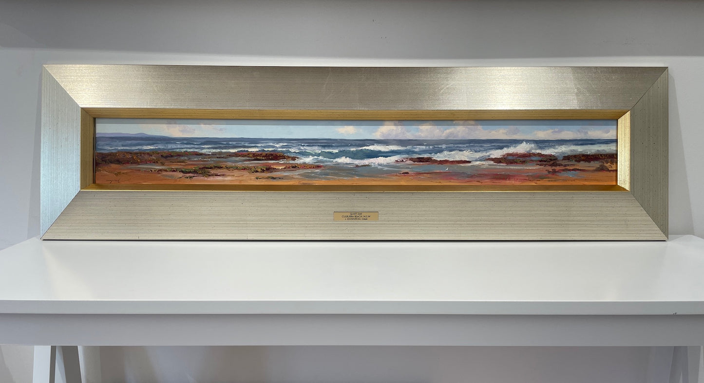 John Downton, Quiet Day, Culburra Beach, NSW. Oil on Canvas