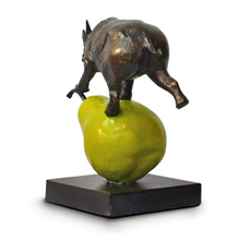 Load image into Gallery viewer, Gillie and Marc, The Rhino was just pearfect, Bronze Sculpture #10/40
