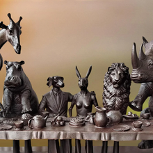 Load image into Gallery viewer, Gillie and Marc, Wild Tea Party, Bronze Sculpture #4/25
