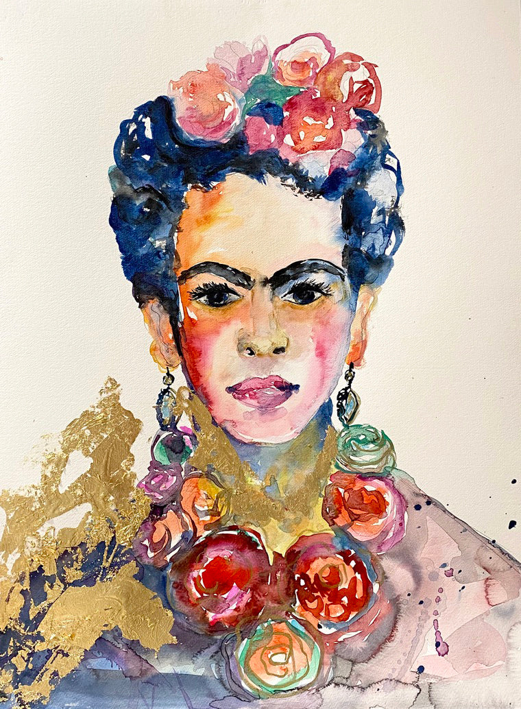 Kerry Bruce, Frida, Acrylic on Archival Art Paper