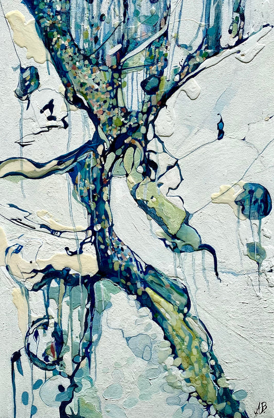 Alisa Beak, Oceans Dance, Oil on Canvas