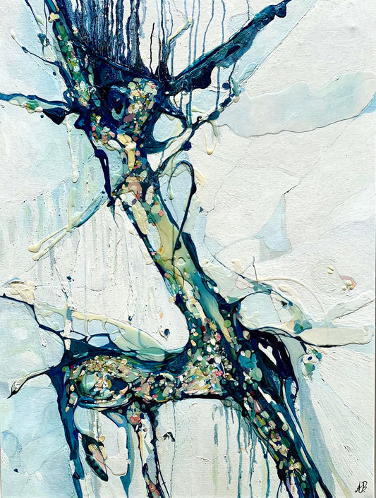 Alisa Beak, Sea Horse, Oil on Canvas