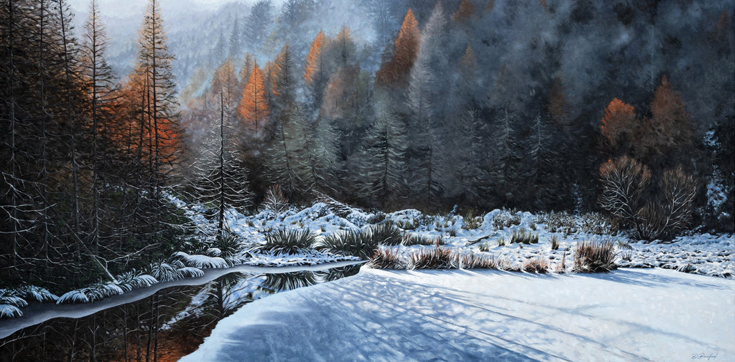 Daniel Beresford, Winters Warmth, Oil on Canvas