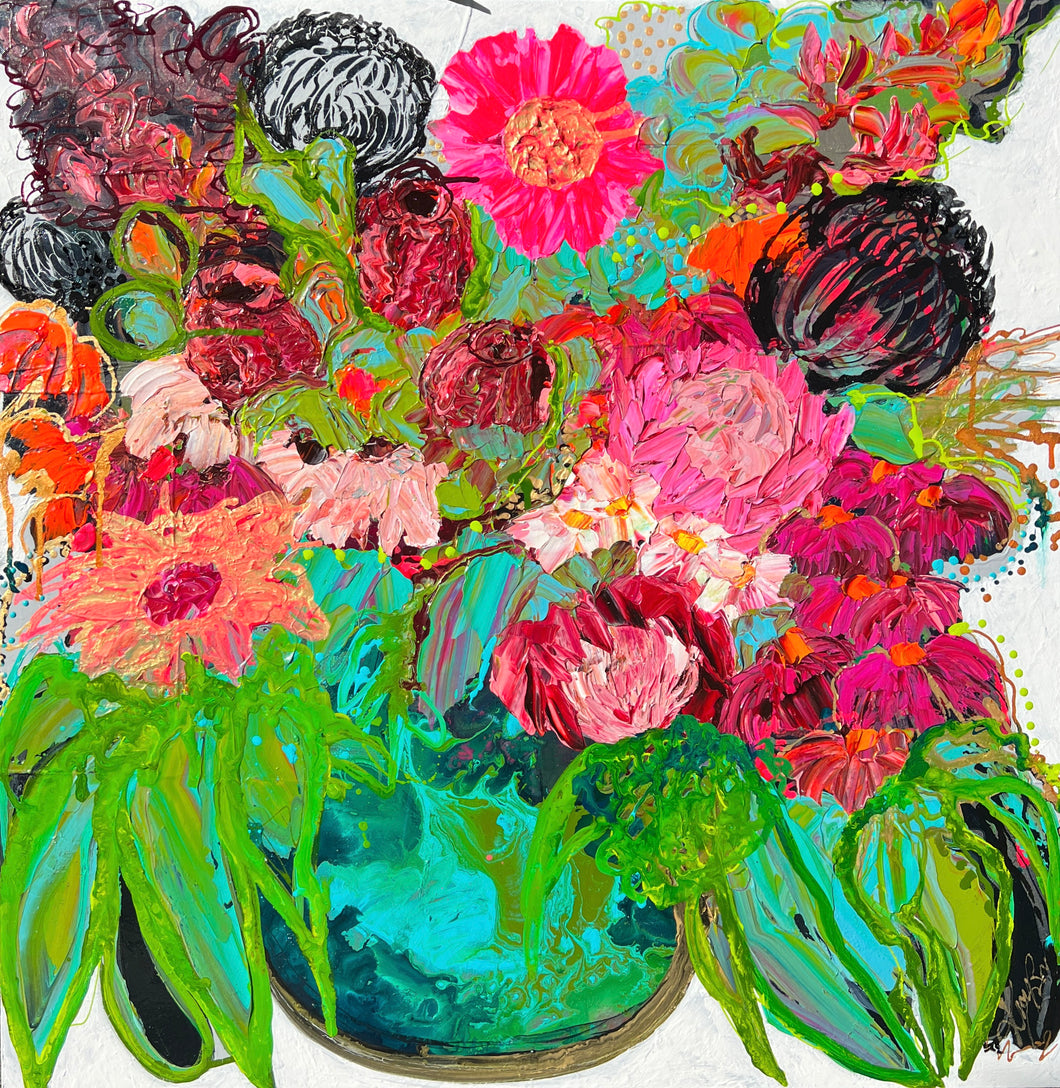 Kerry Bruce, Grandiflora Garden, Acrylic on Canvas