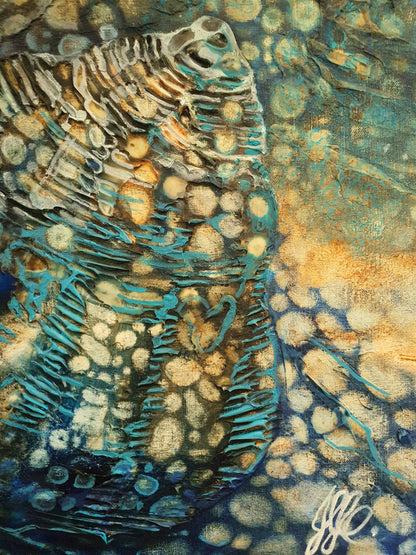 Jennifer Luck, Luna Rising, Oil on Canvas