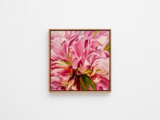 Jen Tucker, Morning Light, Oil on Canvas,  Oak Float Frame