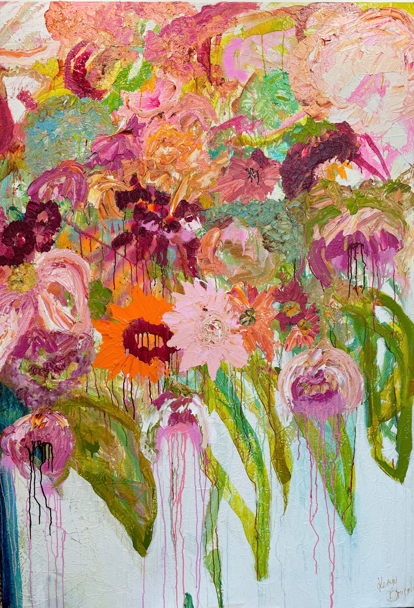 Kerry Bruce, Grandiflora, Acrylic on Canvas