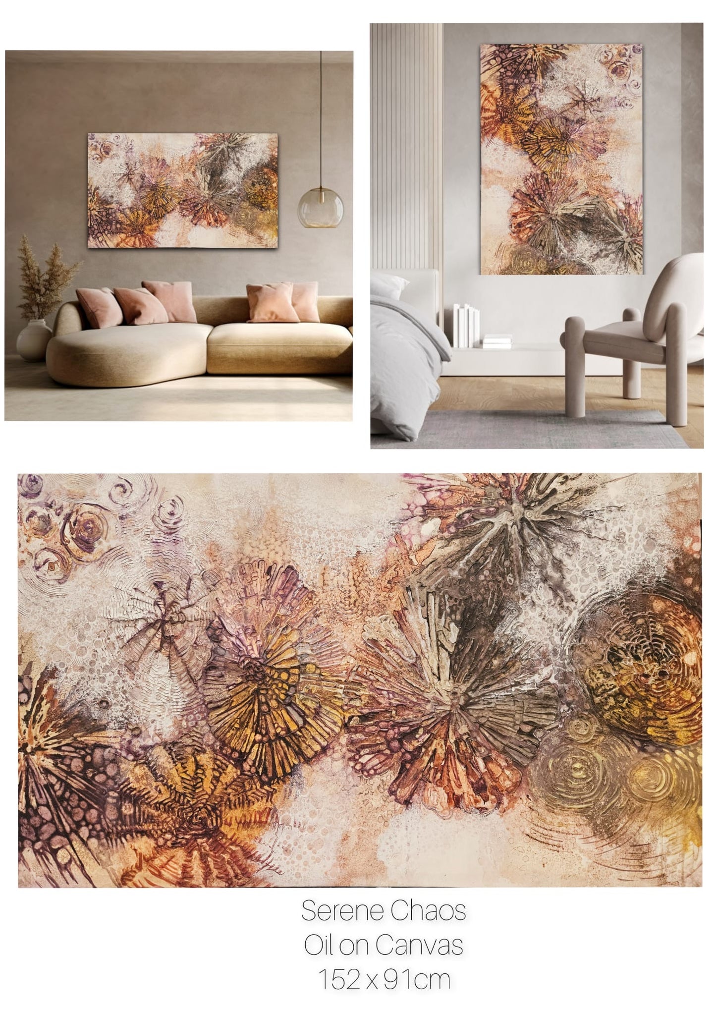 Jennifer Luck, Serene Chaos, Oil on Canvas