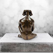 Load image into Gallery viewer, Gillie and Marc, Dogman grew a Pear, Bronze with gold Patina- Limited Edition #17 /25 sculpture
