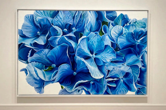 Jen Tucker, Petals of the Ocean, Oil on Canvas, Oak Float Frame