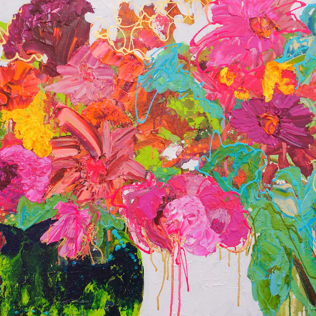 Kerry Bruce,Full Bloom, Acrylic on Canvas