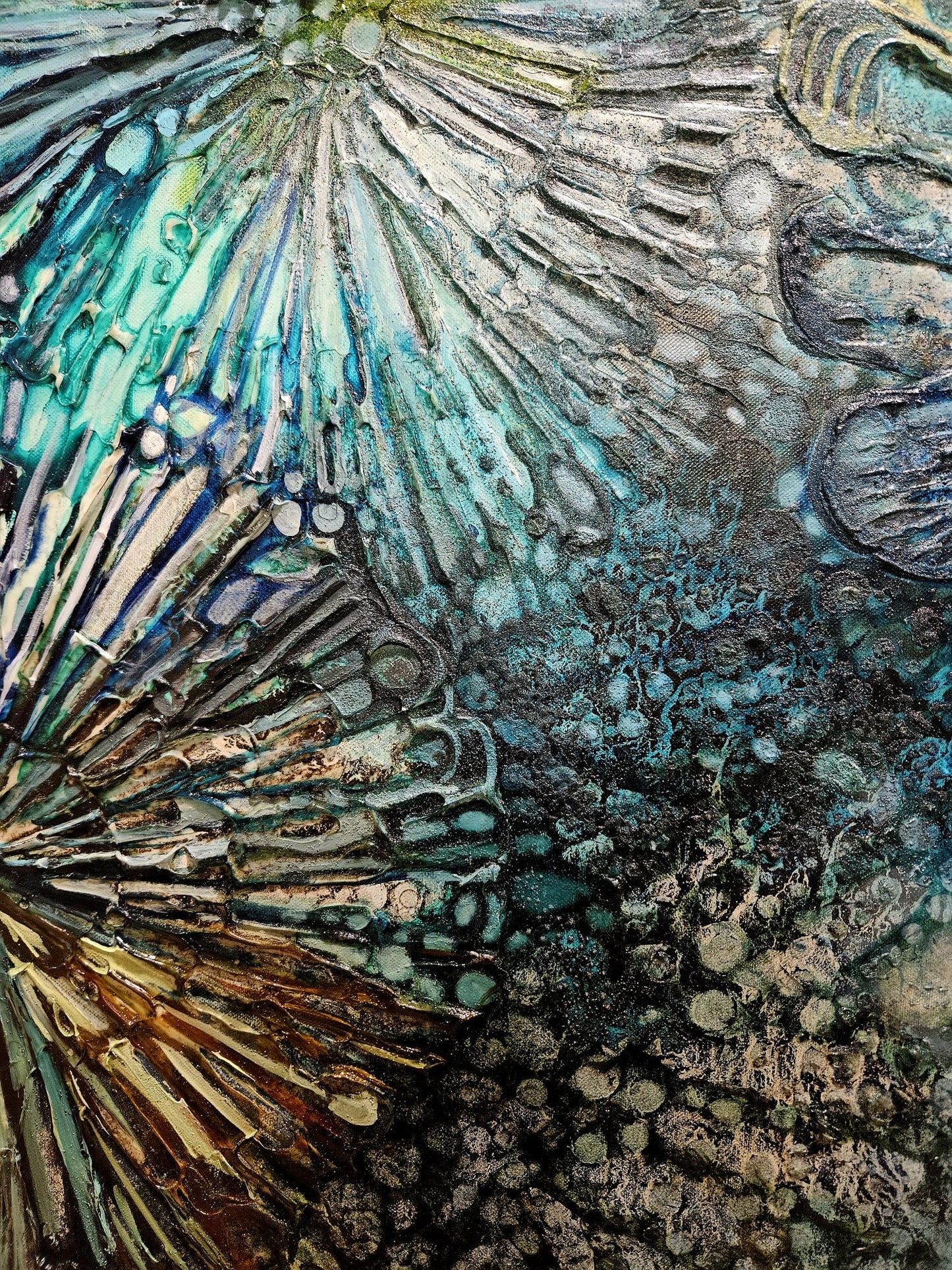 Jennifer Luck, Follow the Ocean,  Oil on Canvas