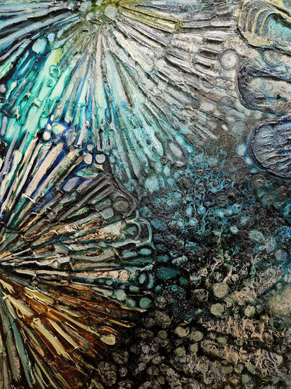 Jennifer Luck, Follow the Ocean,  Oil on Canvas