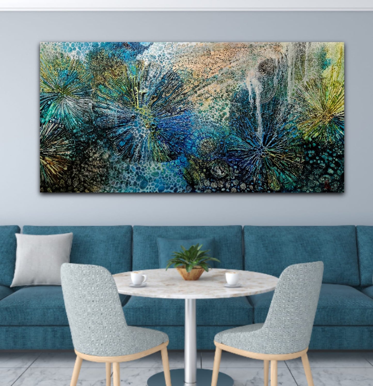 Jennifer Luck, Follow the Ocean,  Oil on Canvas