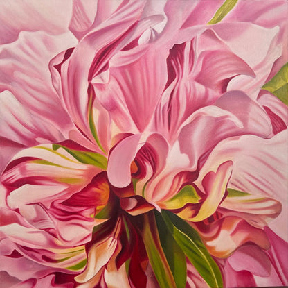 Jen Tucker, Morning Light, Oil on Canvas,  Oak Float Frame